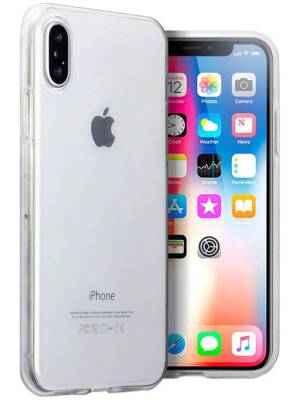 جراب  ايفون X خلفي سيليكون | بلاستيك