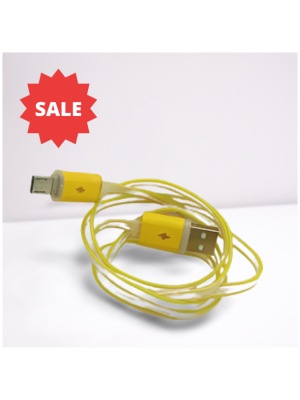 كابل  سامسونج  فسفوري   أصفر