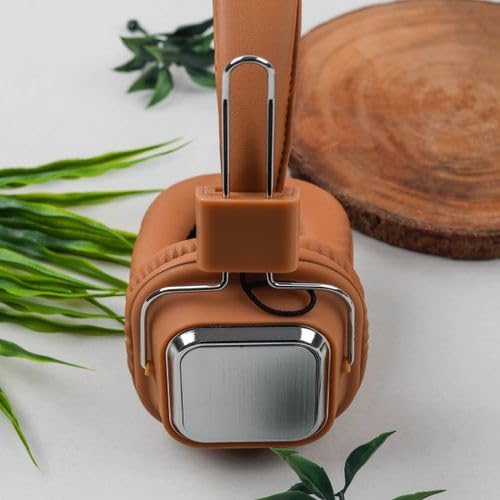 SD-1003 سماعة راس صودو بلوتوث لاسلكية - صوت نقى وميكروفون ممتاز - بني، فوق الأذن - الصورة 3