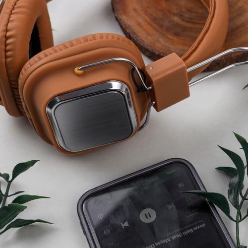 SD-1003 سماعة راس صودو بلوتوث لاسلكية - صوت نقى وميكروفون ممتاز - بني، فوق الأذن - الصورة 5