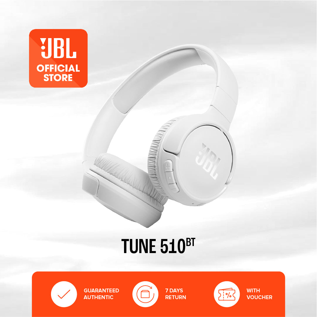 JBL سماعة رأس لاسلكية فوق الاذن بصوت جهوري نقي من تون 510BT، لون ابيض - HEADPHONE BLUETOOTH JBL TUNE 510 WHITE - الصورة 7