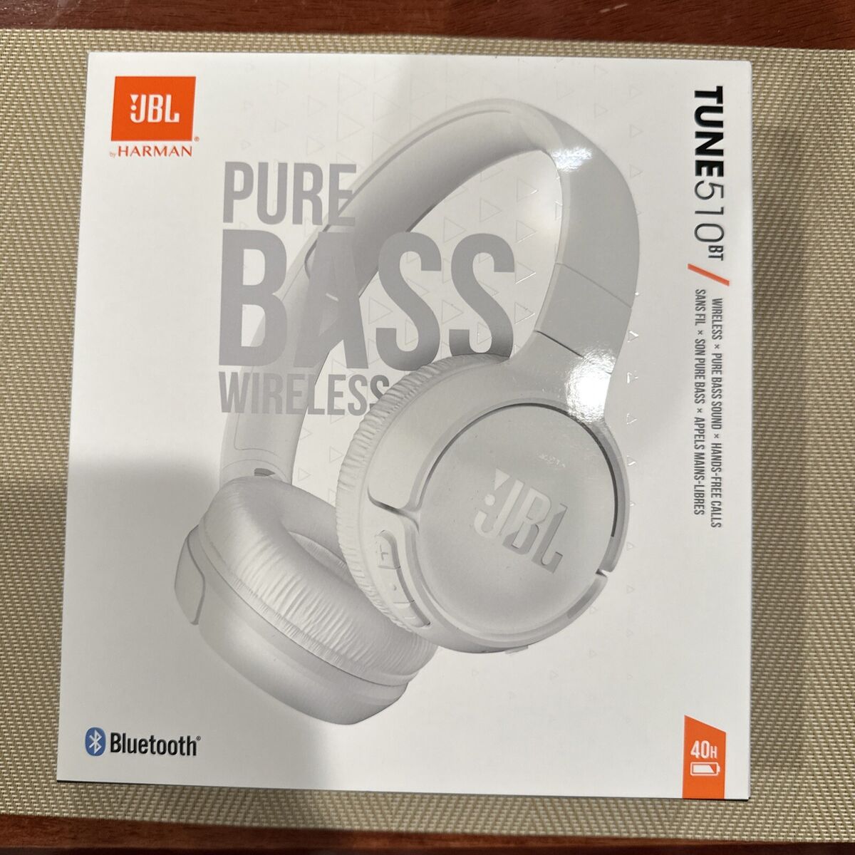 JBL سماعة رأس لاسلكية فوق الاذن بصوت جهوري نقي من تون 510BT، لون ابيض - HEADPHONE BLUETOOTH JBL TUNE 510 WHITE - الصورة 9