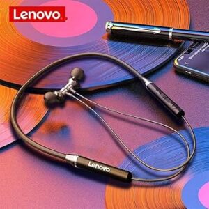 HEADPHONE LENOVO NECK BAND WIRELESS HE05 - سماعة رأس لاسلكية من لينوفو، تُعلق حول الرقبة، موديل HE05