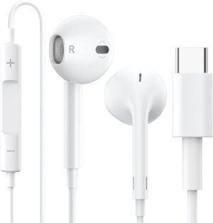 HEADPHONE IPH15 TYPEC WHITE ORG - سماعة رأس IPH15 النوع أبيض أصلي