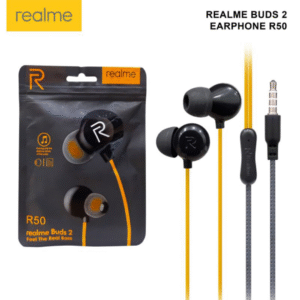 HEADPHONE REALME BUDS2 R50 BLACK - سماعات رأس ريالمي بودز 2 50 R أسود