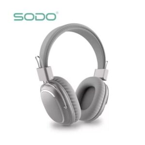 BLUETOOTH HEADPHONE SODOO 1004 ASHEN - سماعة بلوتوث سودو 1004 رمادي فاتح