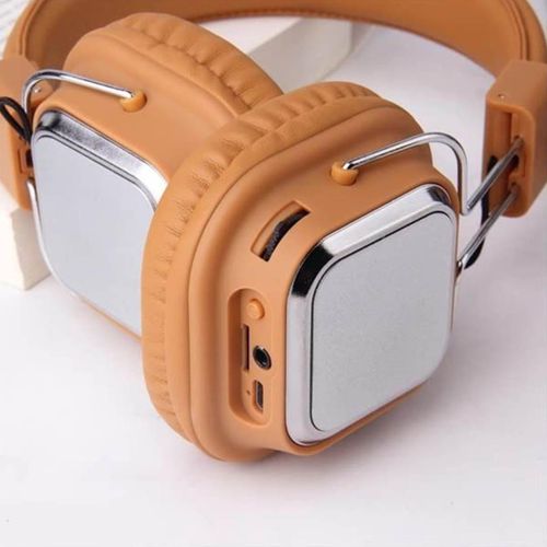 BLUETOOTH HEADPHONE SODOO 1003 ORANGE - سماعة بلوتوث سودو 1003 برتقالي - الصورة 2