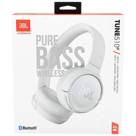 HEADPHONE BLUETOOTH JBL TUNE 510/WHITE ORG - سماعة رأس بلوتوث JBL TUNE 510 / أبيض أصلي - الصورة 6