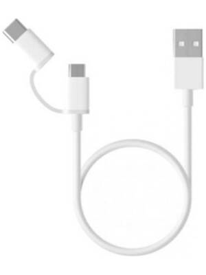 CABLE XIAOMI USB 2X1 /TYPEC WH SJV4082TY 100CM ORG - كابل شاومي USB 2X1 /TYPEC WH SJV4082TY 100CM أصلي