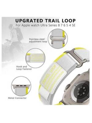 STRAPWATCH PANSEH TRAIL LOOP WHITE/42 49MM - ساعة بحزام بانسيه حلقة تريل أبيض / 42 49 مم
