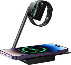 شاحن لاسلكي مغناطيسي جوي روم 15 واط 2 في 1 - MAGNETIC WIRELESS JOYROOM CHARGER 15W 2 IN 1