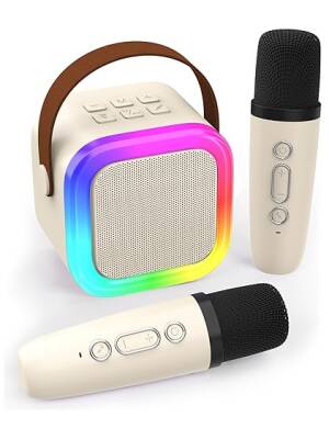 SPEAKER KISONLI MINI KTV G23 WHITE - مكبر صوت كيسونلي ميني كاريوكي G23 أبيض
