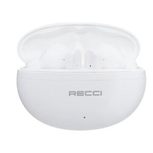 AIRPODS RECCI HIFI AUDIO WHITE ANC W88 - سماعات أيربودز ريكي هاي فاي صوت أبيض خاصية إلغاء الضوضاء النشط W88
