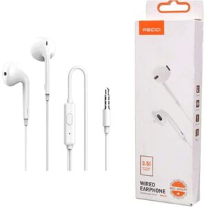 HEADPHONE RECCI HIFI AUDIO WHITE 3.5M L15 - سماعة رأس ريتشي هاي فاي أبيض 3.5 متر L15
