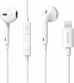 EARPHONE LIGHTNING WH MASS HF04 - سماعة أذن لايتنينج أبيض ماس HF04